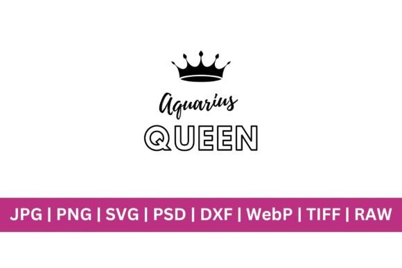 Aquarius Queen SVG: Graphics for T-Shirt Designs