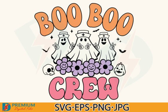 Boo Boo Crew: Retro Graphics for T-Shirt Designs