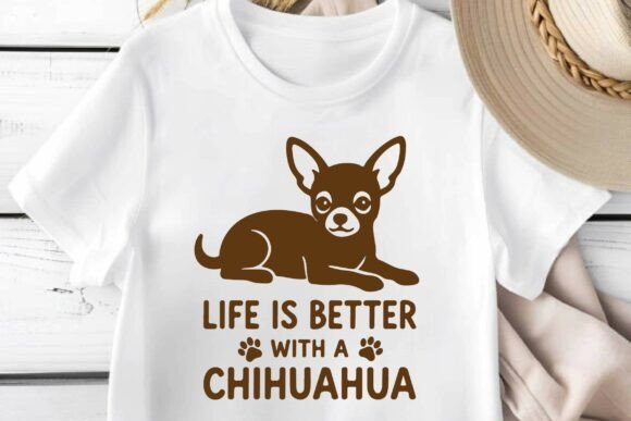 Chihuahua SVG for T-Shirt Designs & Graphics