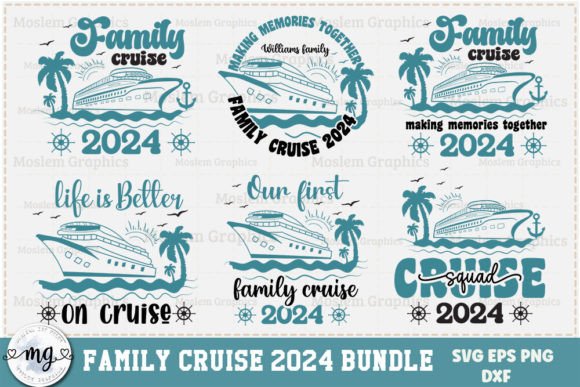 Cruise SVG Bundle: Graphics for T-Shirt Designs