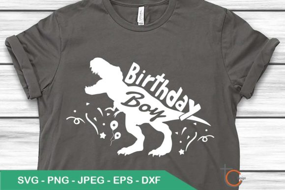Dinosaur Birthday Boy: Graphics for T-Shirt Designs