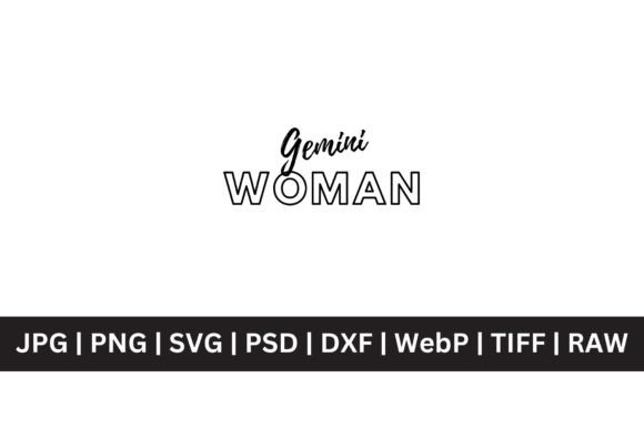 Gemini Woman SVG: Graphics for T-Shirt Designs