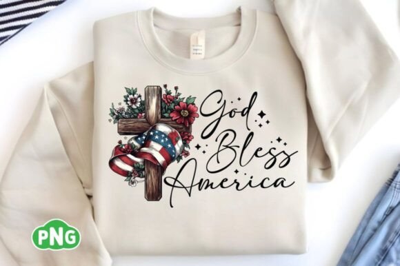 God Bless America PNG: Graphics for T-Shirt Designs