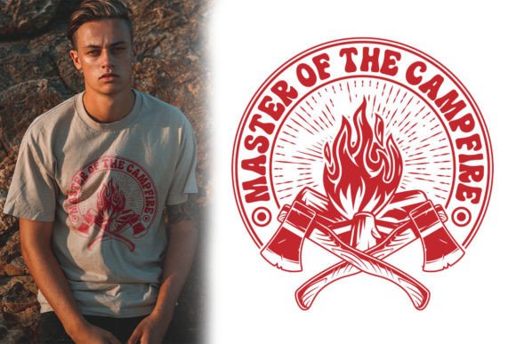 Master of the Campfire Graphics for T-Shirt Designs