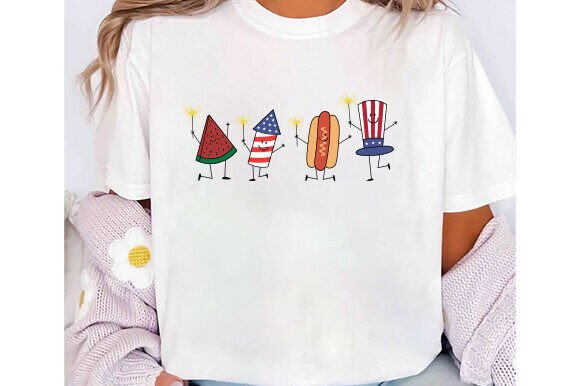 Patriotic Doodle Graphics for T-Shirt Designs
