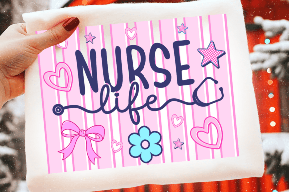Retro Nurse Graphics for T-Shirt Designs