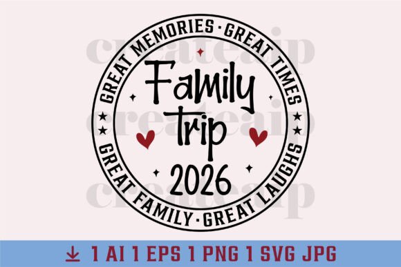 Reviewing SVG Summer Family Trip 2025 Vacation PNG for Stitching