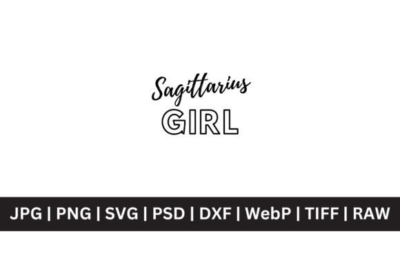 Sagittarius Girl SVG: Graphics for T-Shirt Designs